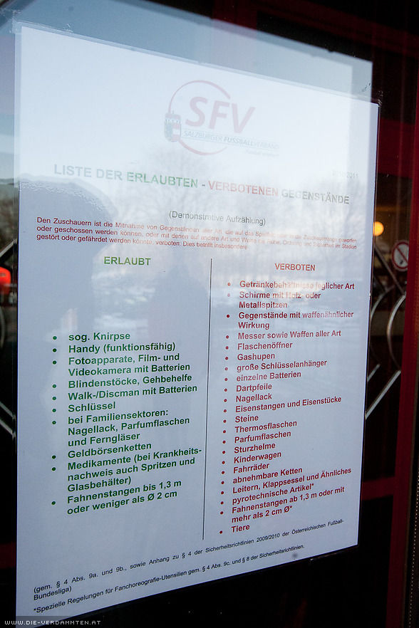 Erlaubt und verboten