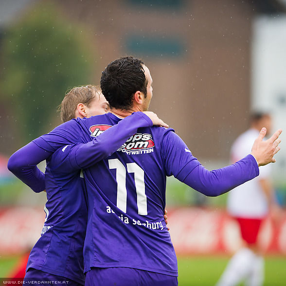 In der 21. Minute erzielt Lukas Katnik das 1:0 für die Austria