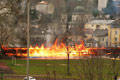 Trib�nenbrand UFC-Platz